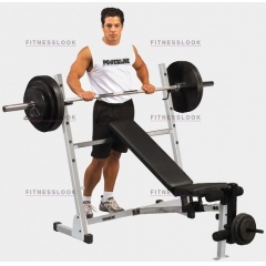 Body Solid Powerline POB44 - со стойками из каталога силовых стоек и рам в Симферополе по цене 42990 ₽