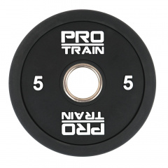 Protrain 5 кг. PPU-5 полиуретан из каталога дисков для штанги с посадочным диаметром 50 мм. в Симферополе по цене 3521 ₽