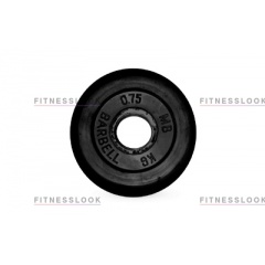 MB Barbell черный - 26 мм - 0.75 кг из каталога дисков для штанги с посадочным диаметром 26 мм.  в Симферополе по цене 490 ₽