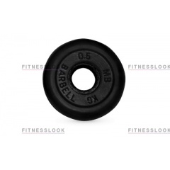MB Barbell черный - 26 мм - 0.5 кг из каталога дисков для штанги с посадочным диаметром 26 мм.  в Симферополе по цене 467 ₽