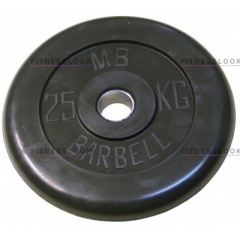 MB Barbell черный - 30 мм - 25 кг из каталога дисков для штанги с посадочным диаметром 30 мм.  в Симферополе по цене 7428 ₽