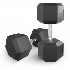 UnixFit гексагональная 45 кг из каталога обрезиненных гантелей в Симферополе по цене 14370 ₽