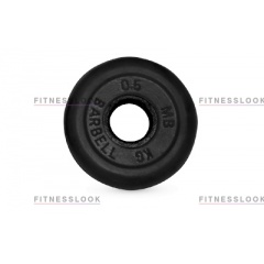 MB Barbell черный - 30 мм - 0.5 кг из каталога дисков для штанги с посадочным диаметром 30 мм.  в Симферополе по цене 436 ₽