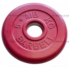 MB Barbell красный - 26 мм - 5 кг из каталога дисков для штанги с посадочным диаметром 26 мм.  в Симферополе по цене 1204 ₽