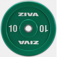 Ziva XP Competition Colored Rubber Bumper 10 kg из каталога дисков для штанги с посадочным диаметром 50 мм. в Симферополе по цене 12400 ₽