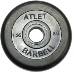 MB Barbell ATLET 1.25 кг из каталога дисков для штанги с посадочным диаметром 26 мм.  в Симферополе по цене 1020 ₽