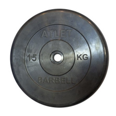 MB Barbell ATLET 15 кг из каталога дисков для штанги с посадочным диаметром 26 мм.  в Симферополе по цене 5350 ₽