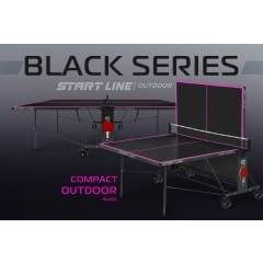 Start Line Compact-2 LX Всепогодный Black из каталога всепогодных теннисных столов в Симферополе по цене 43490 ₽