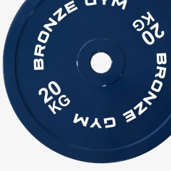 Bronze Gym для пауэрлифтинга синий 20 кг BGPLCL200 из каталога дисков (блинов) для штанг и гантелей в Симферополе по цене 14190 ₽