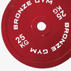 Bronze Gym для пауэрлифтинга красный 25 кг BGPLCL250 из каталога дисков (блинов) для штанг и гантелей в Симферополе по цене 17790 ₽