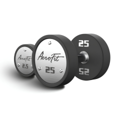 AeroFit AFPUDB2.5-25 набор полиуретановых гантелей, 2,5-25 кг, 10 пар, шаг 2,5 кг из каталога  в Симферополе по цене 230600 ₽